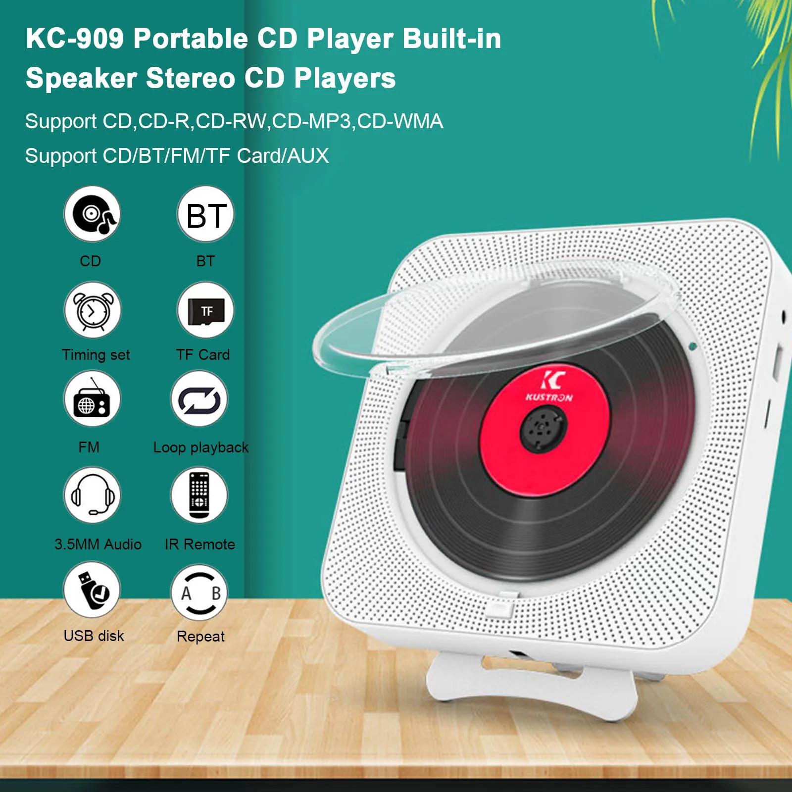 KC-909 ޴ CD ÷̾, Ŀ  ׷ CD ÷̾,  3.5mm  , LED  CD  ÷̾